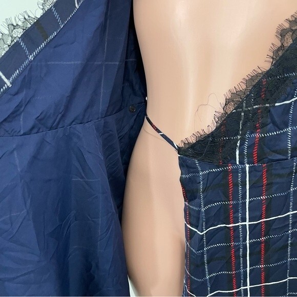 NWT Cupcakes & Cashmere Ivan Lace Wrap Dress Size SMALL Red White Blue Black - Picture 9 of 11